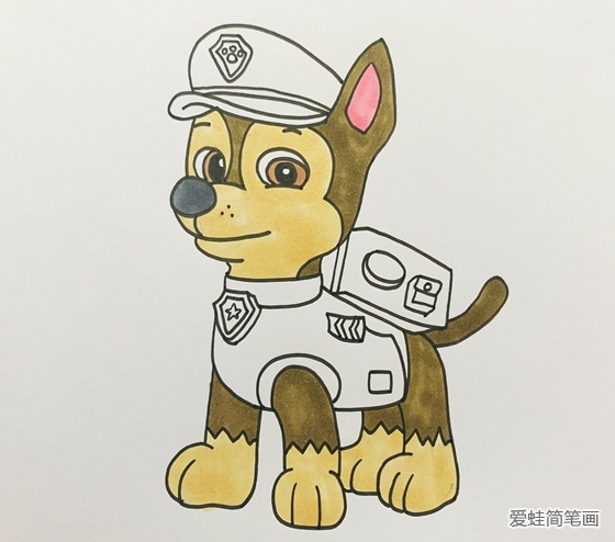 汪汪队阿奇简笔画