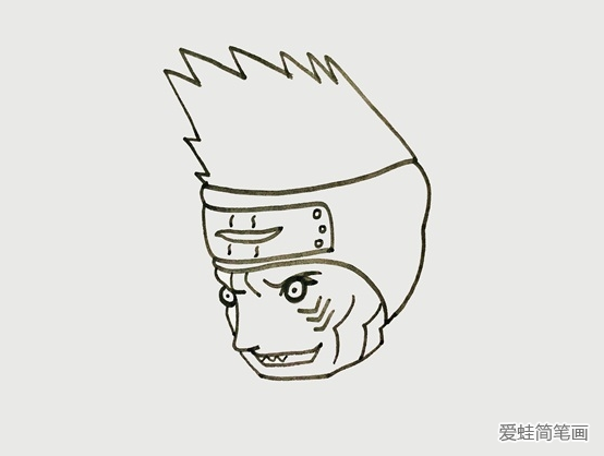 火影忍者鬼鲛怎么画