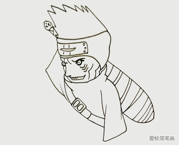 火影忍者鬼鲛怎么画