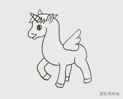 独角兽怎么画简单又好看