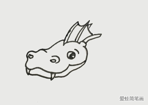 喷火龙简笔画步骤
