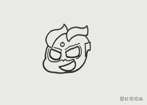 赛罗简笔画步骤 赛罗简笔画步骤