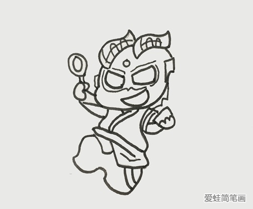 赛罗简笔画步骤 赛罗简笔画步骤