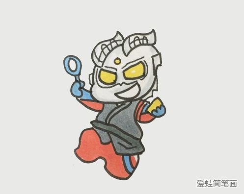 赛罗简笔画步骤 赛罗简笔画步骤