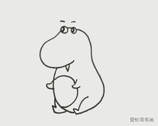 可爱的小怪兽简笔画