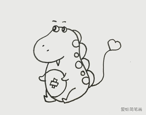 可爱的小怪兽简笔画