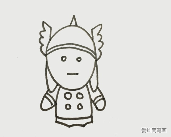雷神简笔画步骤 雷神简笔画步骤