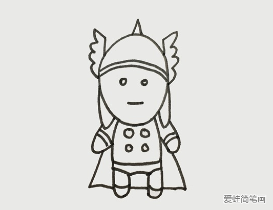 雷神简笔画步骤 雷神简笔画步骤