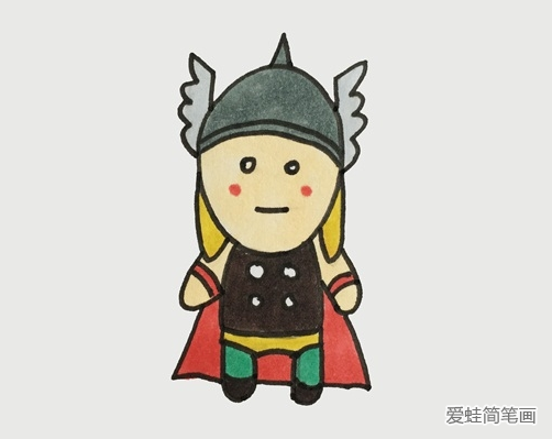雷神简笔画步骤 雷神简笔画步骤