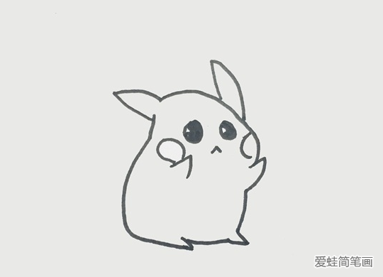 可爱的皮卡丘简笔画