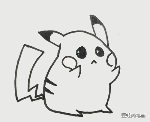 可爱的皮卡丘简笔画
