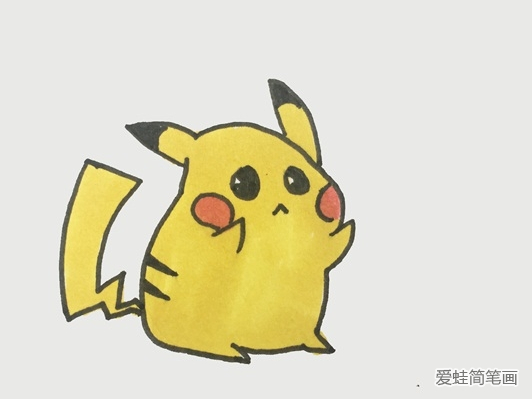 可爱的皮卡丘简笔画