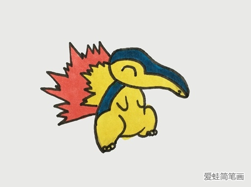 火球鼠怎么画 火球鼠简笔画步骤