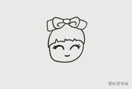 美少女简笔画步骤