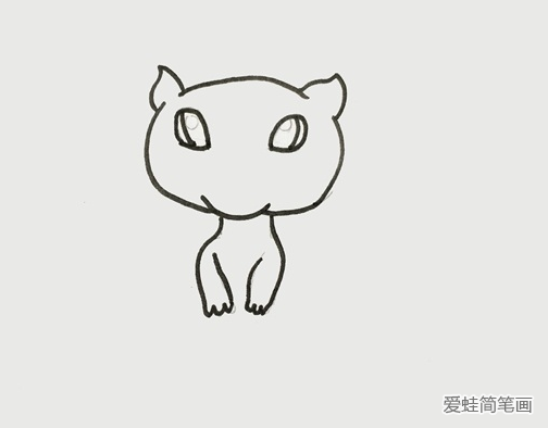 宝可梦的梦幻简笔画