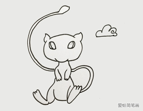 宝可梦的梦幻简笔画