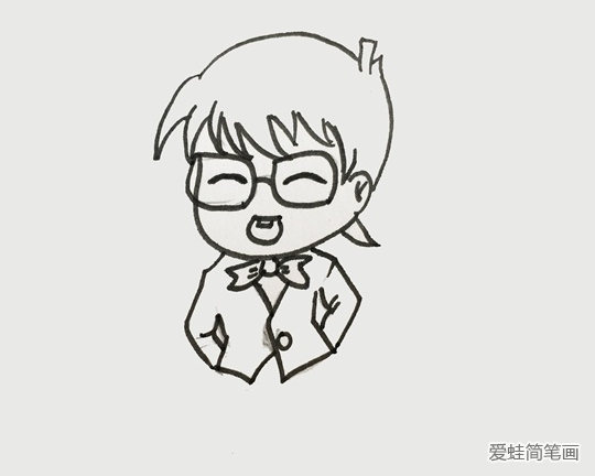 关于柯南的简笔画