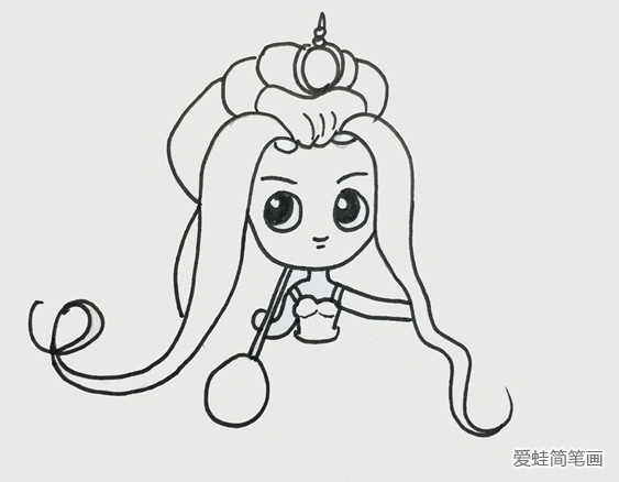 叶罗丽仙子茉莉简笔画