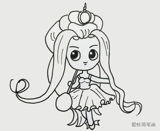 叶罗丽仙子茉莉简笔画