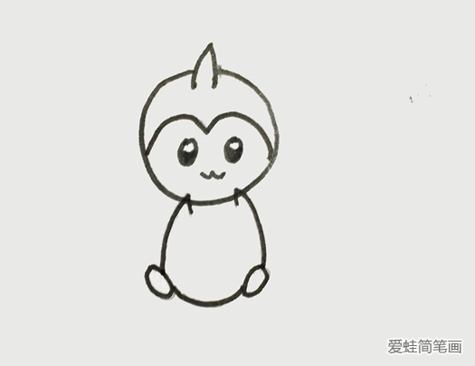 神奇宝贝简笔画步骤
