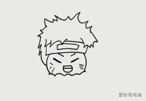 火影忍者简笔画步骤