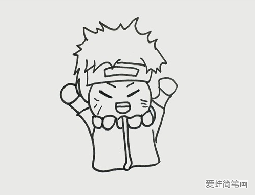 火影忍者简笔画步骤