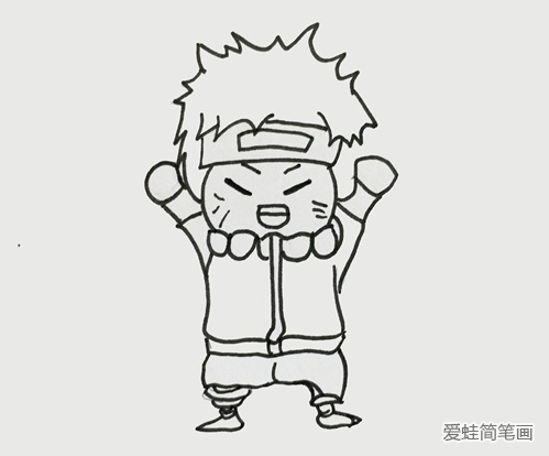 火影忍者简笔画步骤