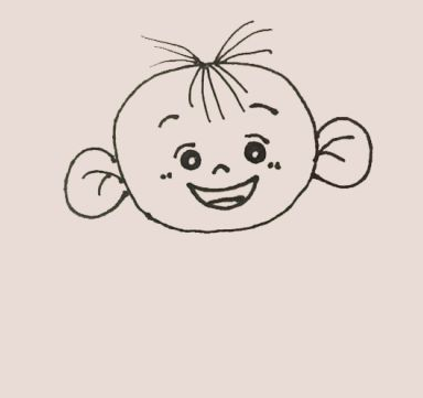 大耳朵图图简笔画步骤