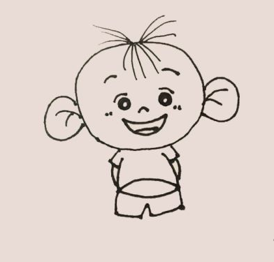 大耳朵图图简笔画步骤