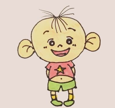 大耳朵图图简笔画步骤