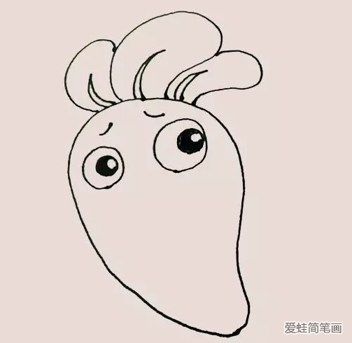 保卫萝卜简笔画步骤
