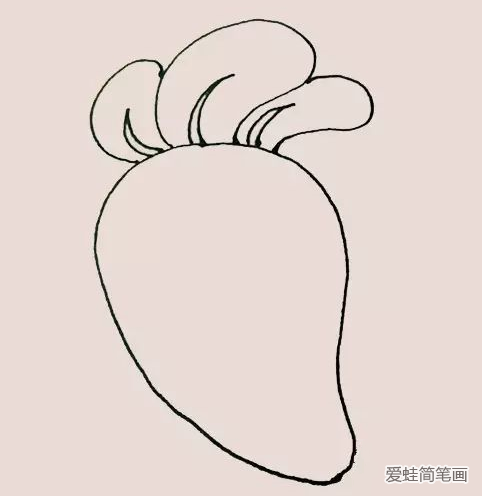 保卫萝卜简笔画步骤