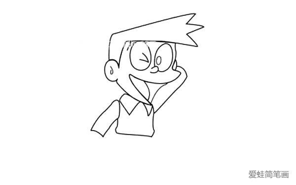 小夫简笔画步骤