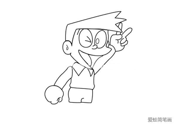 小夫简笔画步骤