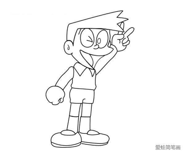 小夫简笔画步骤