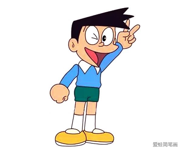 小夫简笔画步骤