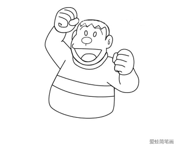 胖虎简笔画 怎么画胖虎简笔画 胖虎简笔画 怎么画胖虎简笔画