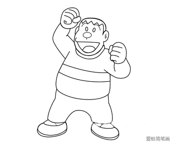 胖虎简笔画 怎么画胖虎简笔画 胖虎简笔画 怎么画胖虎简笔画