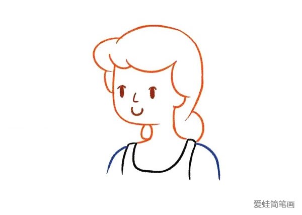 漂亮的灰姑娘简笔画