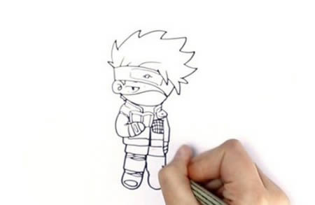 火影忍者卡卡西简笔画