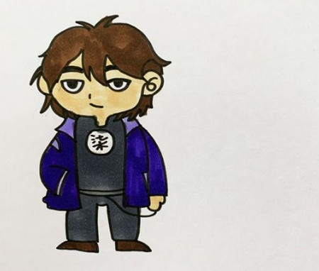 帅气的刺客伍六七简笔画