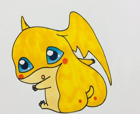 数码宝贝简笔画步骤 数码宝贝简笔画步骤