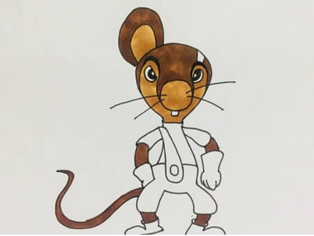 黑猫警长一只耳简笔画