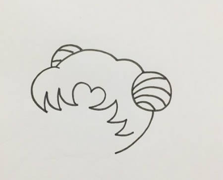 美少女战士简笔画带涂色 美少女战士简笔画带涂色