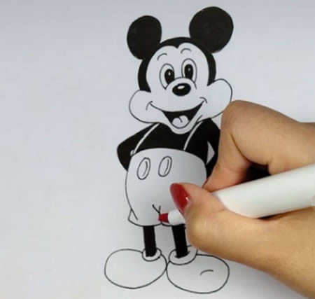 米老鼠怎么画简单又好看 米老鼠怎么画简单又好看