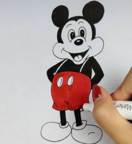 米老鼠怎么画简单又好看 米老鼠怎么画简单又好看