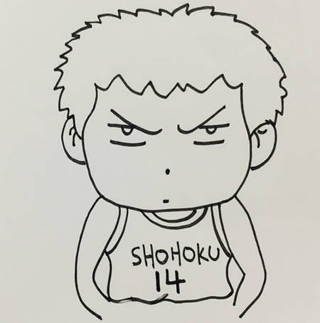 q版三井寿简笔画