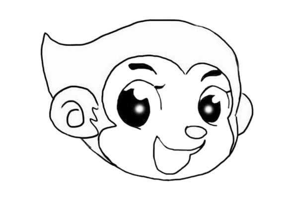 卡通风格的孙悟空简笔画 卡通风格的孙悟空简笔画