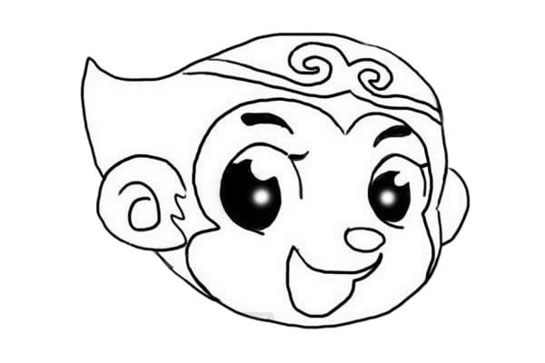 卡通风格的孙悟空简笔画 卡通风格的孙悟空简笔画