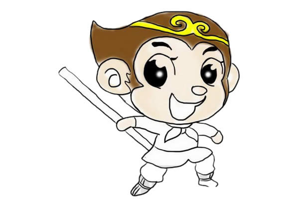 卡通风格的孙悟空简笔画 卡通风格的孙悟空简笔画